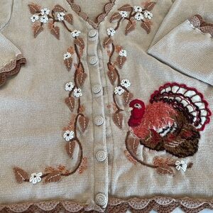 Storybook Knits Festive Embroidered Cardigan